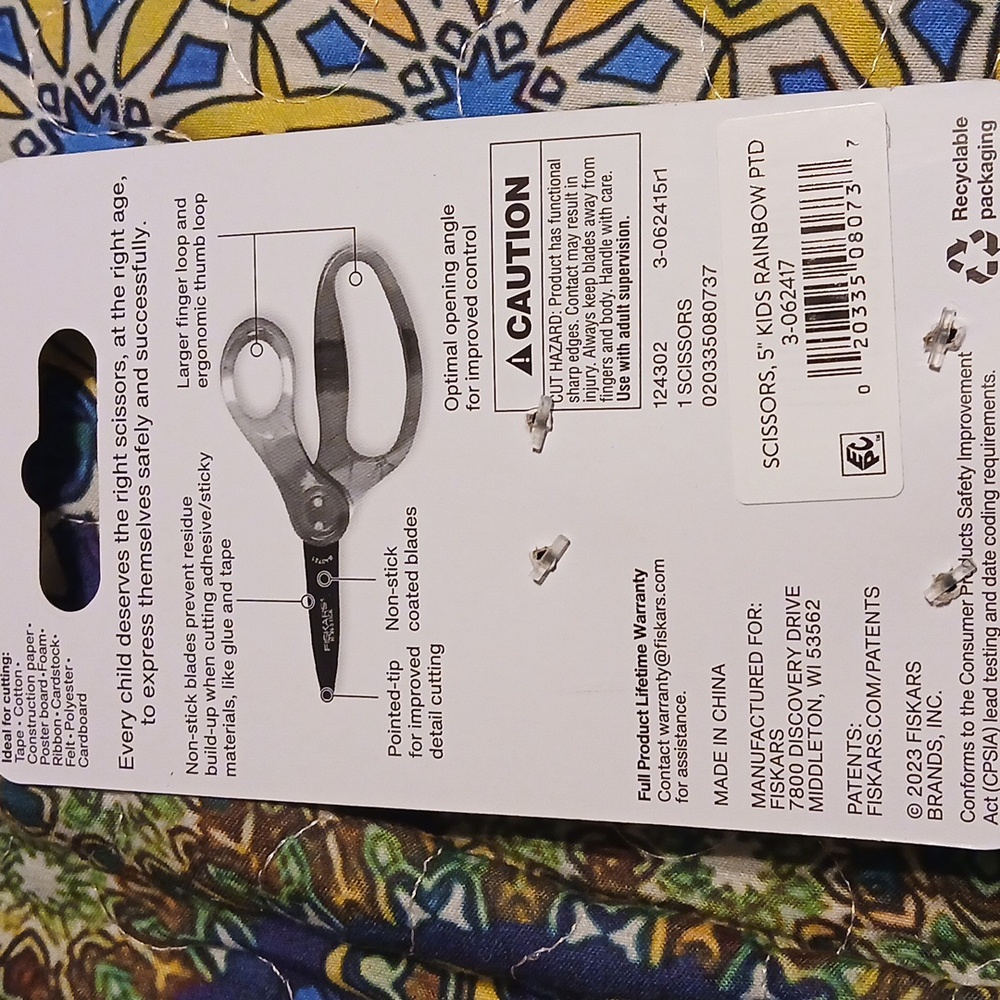 Fiskars 5 Inch Kids Scissors - Picture 2 of 2